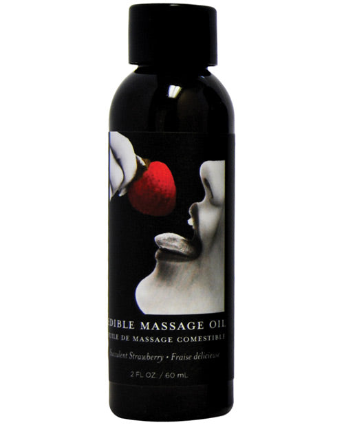 Earthly Body Edible Massage Oil - 2 oz - Assorted Flavors