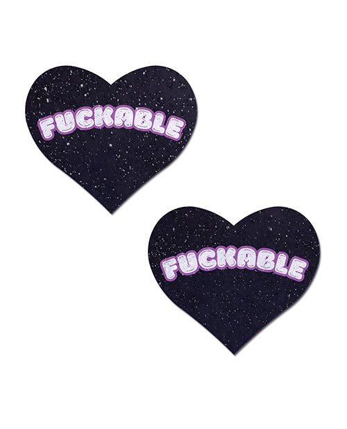 Pastease FCKABLE Heart - Black/Pink O/S