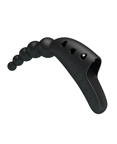 Pretty Love Jordin Beaded Finger Vibe - Black