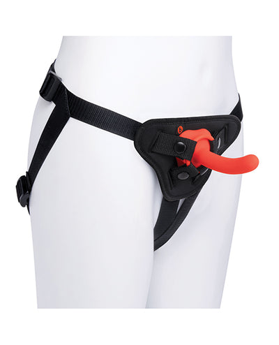 b-vibe Beginner Strap-On Harness Set - With 5” Silicone Dildo Peg