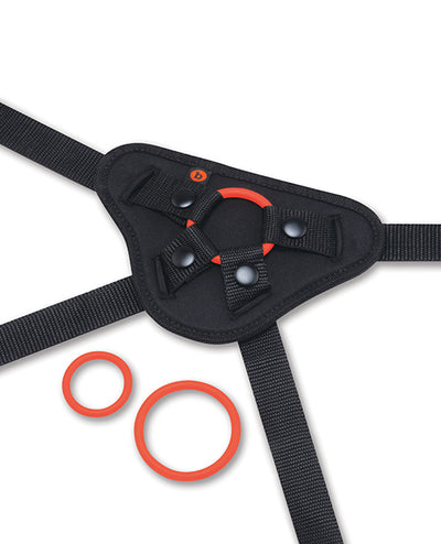 b-vibe Beginner Strap-On Harness Set - With 5” Silicone Dildo Peg
