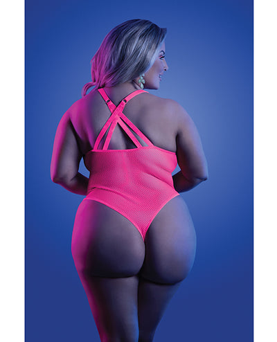 Glow Electric Haze Teddy Neon Pink QN