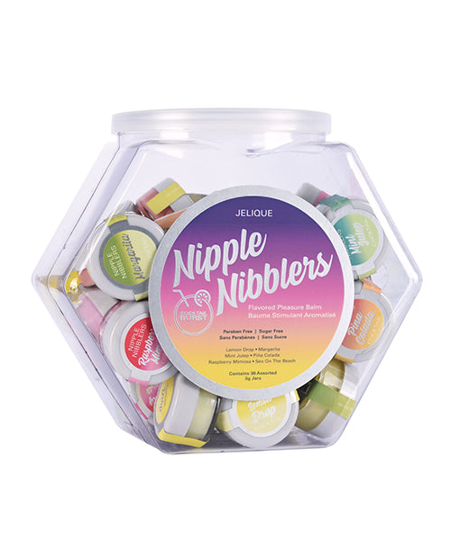 Jelique Cocktail Nipple Nibblers Fishbowl - Asst. Display of 36 Flavors