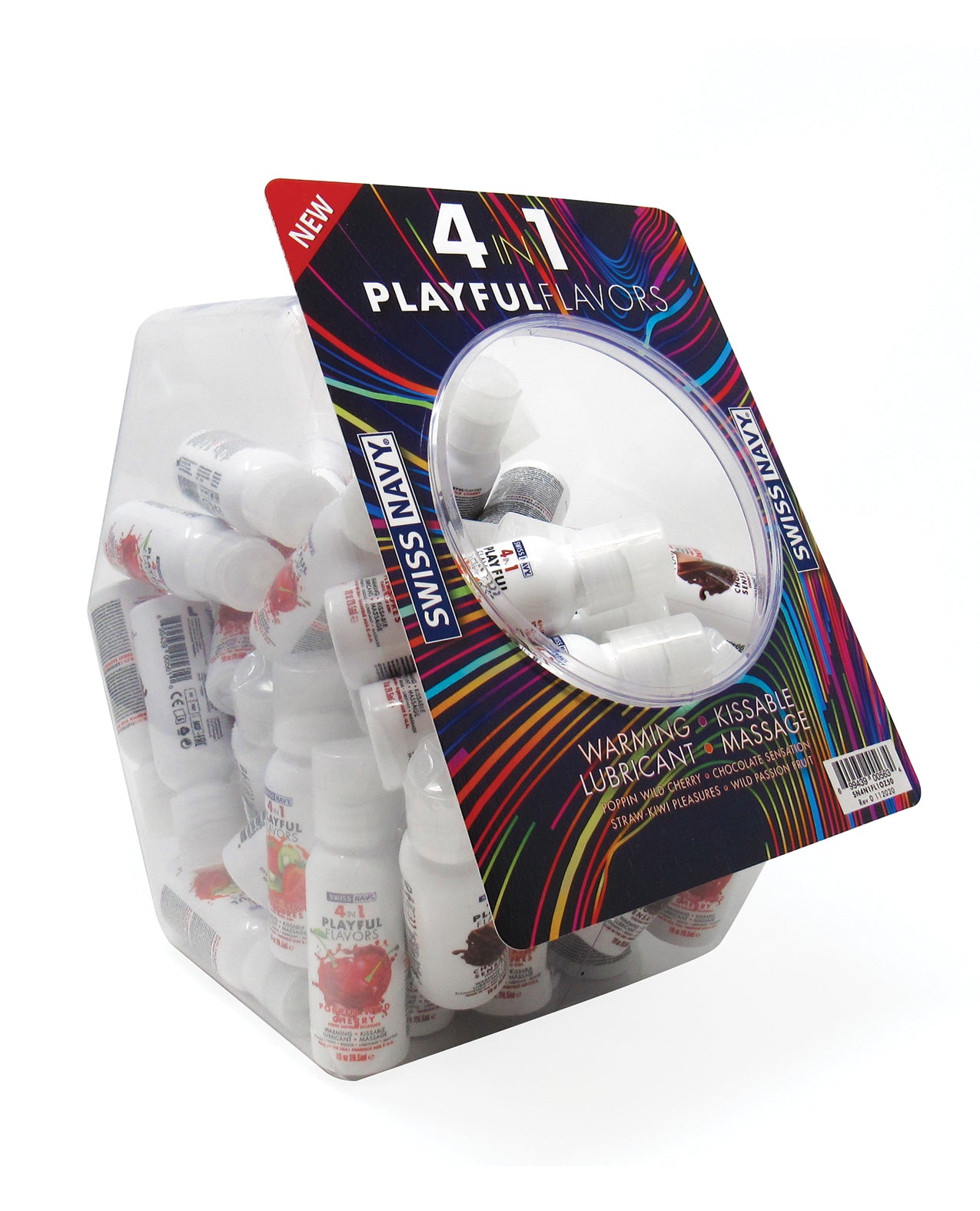 Swiss Navy 4 in 1 Playful Flavors Fishbowl - 1 oz Asst. Flavors
