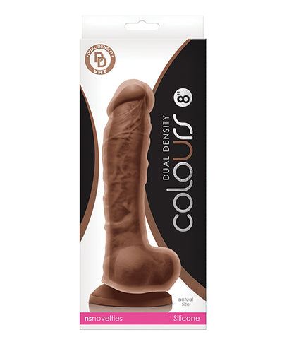 Colours Dual Density 8" Dildo - Assorted Colors