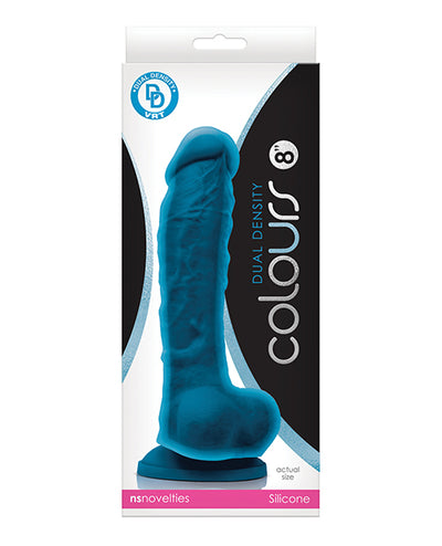 Colours Dual Density 8" Dildo - Assorted Colors