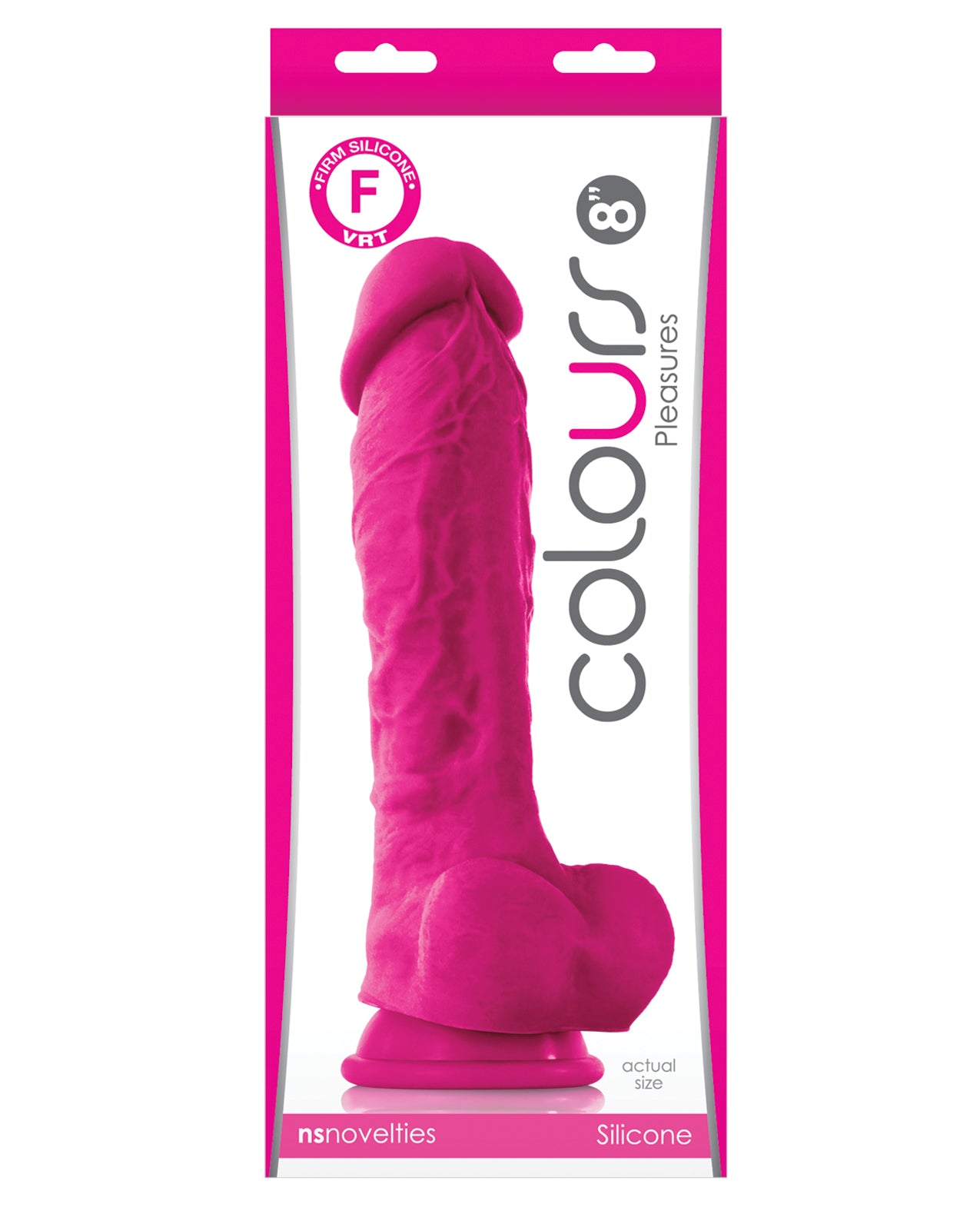Colours Pleasures 8" Dildo w/Suction Cup - Assorted Colors
