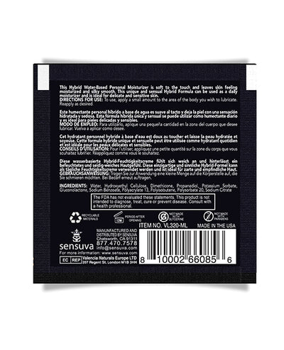 Sensuva Hybrid Personal Moisturizer Single Use Packet - 6 ml Unscented