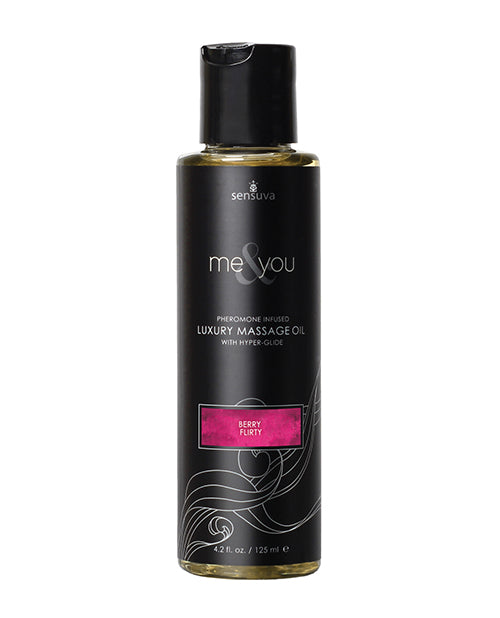 Sensuva Me & You Massage Oil 4.2 oz - Assorted Scents