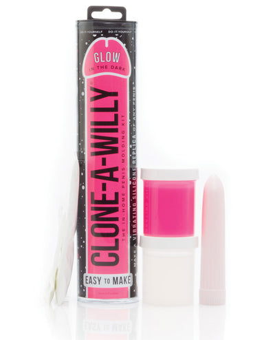 Clone-A-Willy Kit Vibrating Glow in the Dark - Assorted Colors
