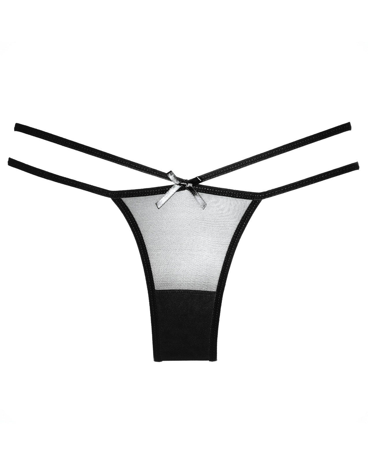 Adore Sheer Naughty Vanilla Panty Black O/S