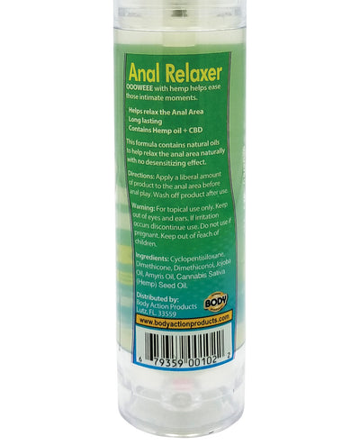 Ooowee Anal Relaxing Lubricant w/Hemp Seed Oil - 1.7 oz