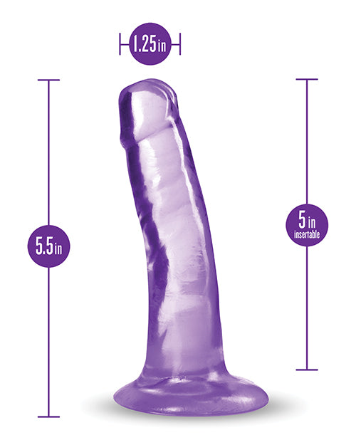 Blush B Yours Plus 5.5" Hard n' Happy Dildo - Purple