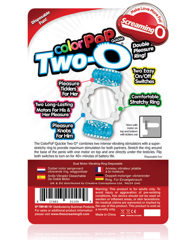 Screaming O Color Pop Quickie Two-O