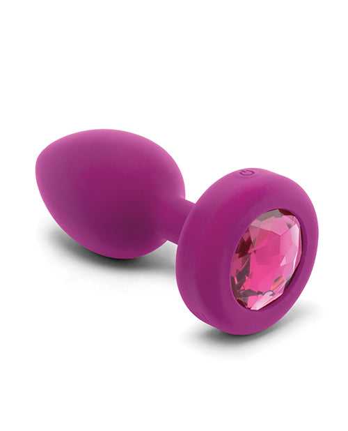 b-Vibe Remote Control Vibrating Jewel Plug (S/M) - Assorted Colors