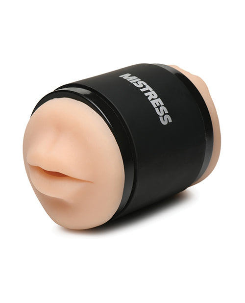 Curve Novelties Mistress Double Shot Mini Masturbator Mouth & Pussy - Light