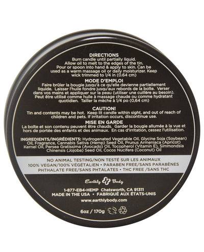 Earthly Body 3 in 1 Massage Candle - 6 oz Isle of You