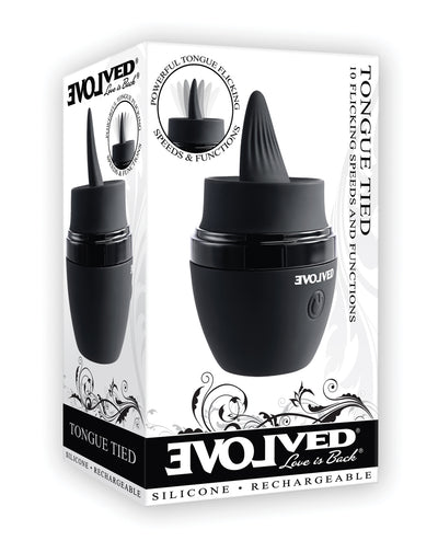 Evolved Tongue Tied Flicking Massager - Black