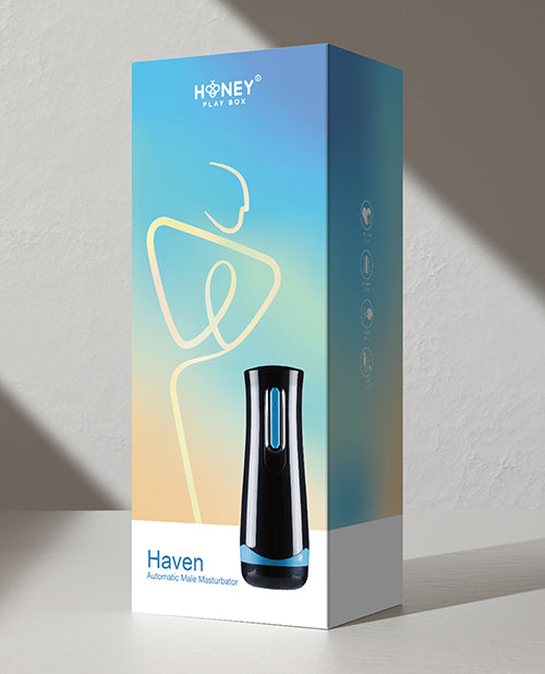=Haven Automatic Male Masturbator With Sucking Penis Sleeve - Black