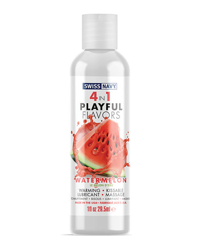Swiss Navy 4 in 1 Playful Flavors Watermelon - 1 oz