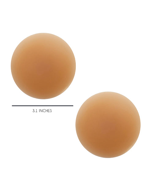 Yummy Skin Invisible Reusable Silicone Nipztix - Mocha O/S