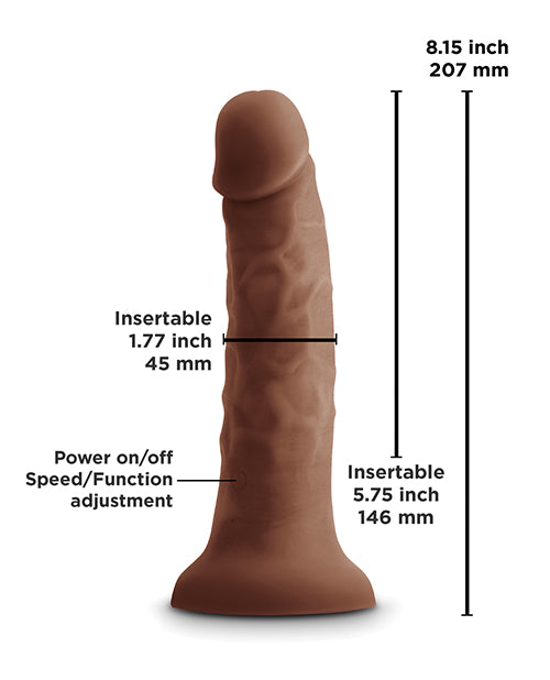 Colours Pleasures 7" Vibrating Dong - Assorted Colors