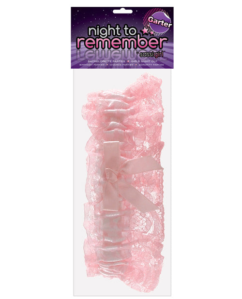 Night to Remember Garter by sassigirl - Pink