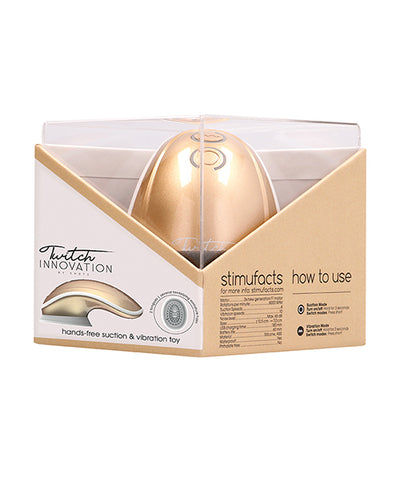 Shots Twitch Innovation Hands Free Clitoral Stimulator - Gold