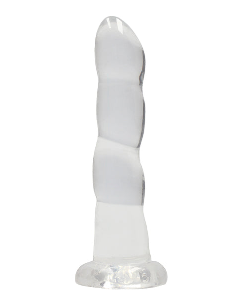 Shots RealRock Crystal Clear 7" Dildo - Transparent