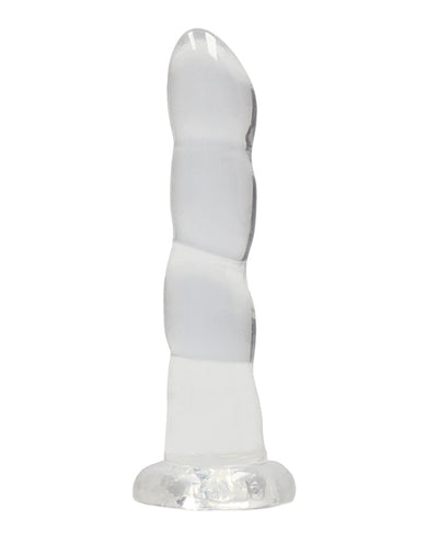 Shots RealRock Crystal Clear 7" Dildo - Transparent