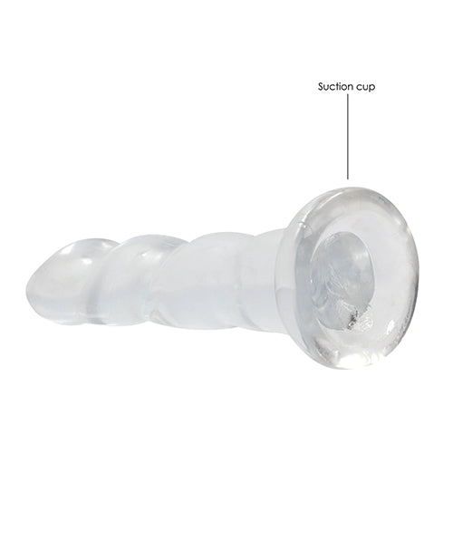 Shots RealRock Crystal Clear 7" Dildo - Transparent