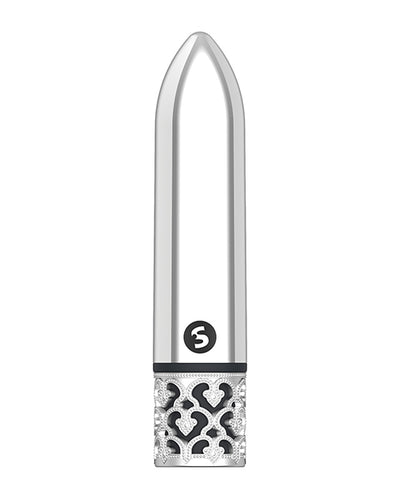 Shots Royal Gem Glamour Rechargeable Bullet - Silver