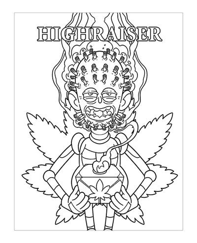 Wood Rocket Killer Buds Adult Coloring Book