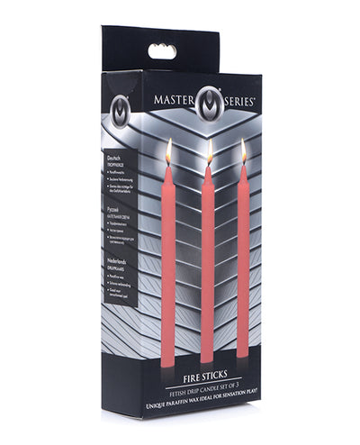 Master Series Fetish Drip Set of 3 Candles - Assorted Colors