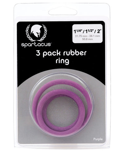 Spartacus Nitrile Cock Ring Set - Assorted Colors