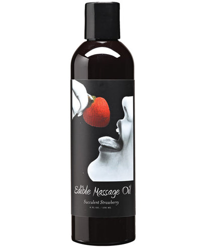 Earthly Body Hemp Edible Massage Oil - 8 oz - Assorted Flavors