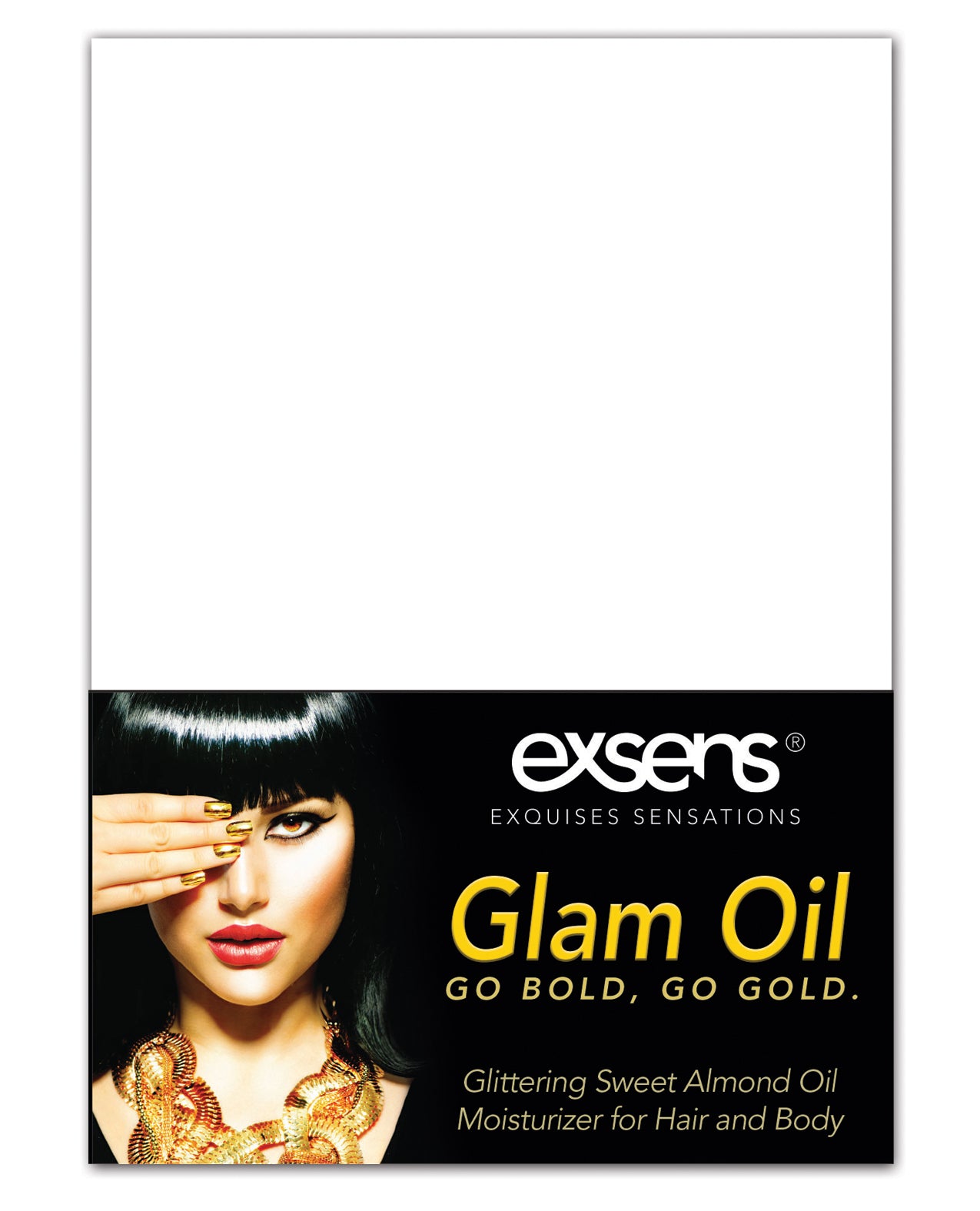 PROMO EXSENS of Paris Glam Oil Tent Card