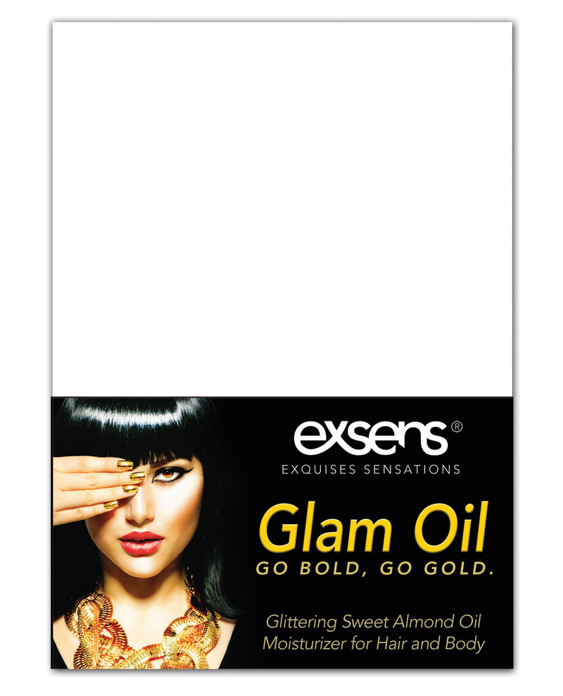 PROMO EXSENS of Paris Glam Oil Tent Card