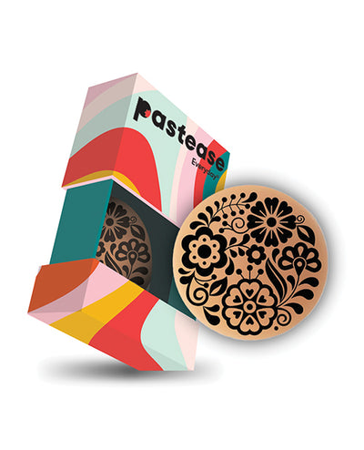 Pastease HALOS Silicone Floral Nipple Covers w/Travel Box - Bloom D+ Cup 10 or More Uses