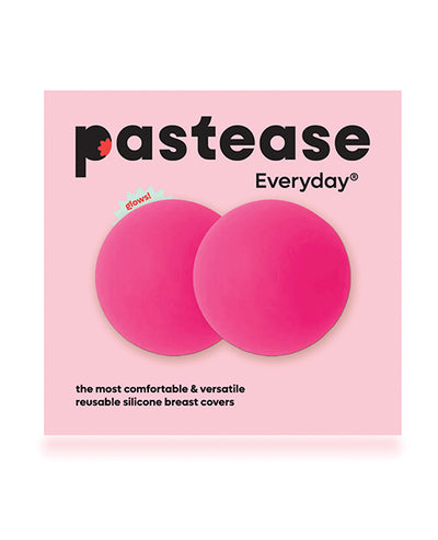 Pastease HALOS Silicone Nipple Covers w/Travel Box - Neon Pink D+ Cup 10 or More Uses