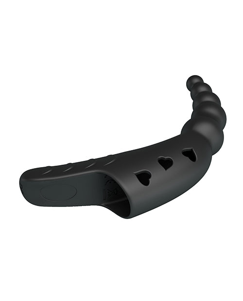 Pretty Love Jordin Beaded Finger Vibe - Black