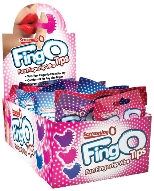 Screaming O FingO Tips - Asstd. Colors Display of 18