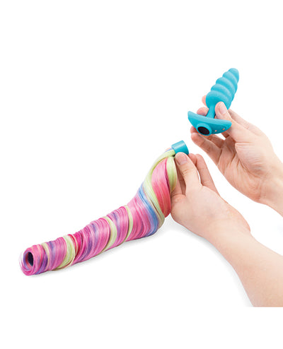 b-Vibe - Unicorn Tail VIbrating Butt Plug - Special Edition