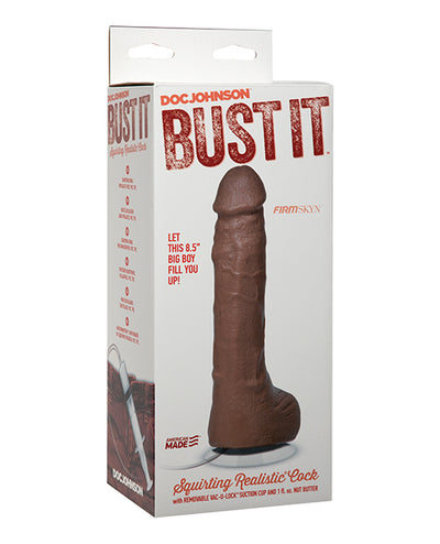 Bust It Squirting Realistic Cock w/1 oz Nut Butter - Assorted Tones