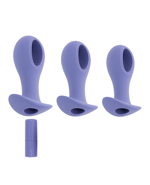 Evolved Hole Punch Anal Plug Set - Purple  Set of 3