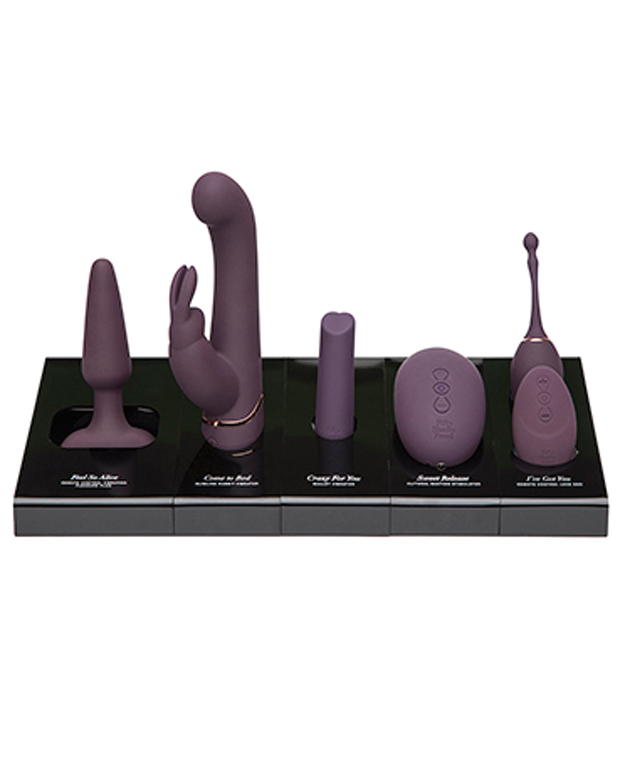 PROMO Fifty Shades POS Collection Acrylic Product Stands - Asst. Box of 5
