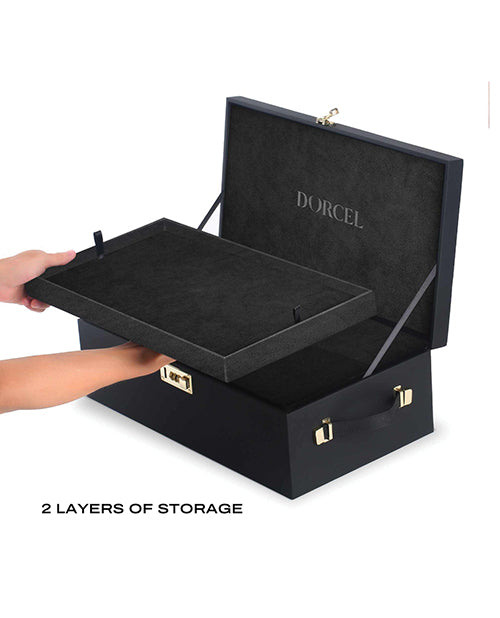 Dorcel Le Coffret Prestige Edition Built-in Combination Lock Storage Box  - Black
