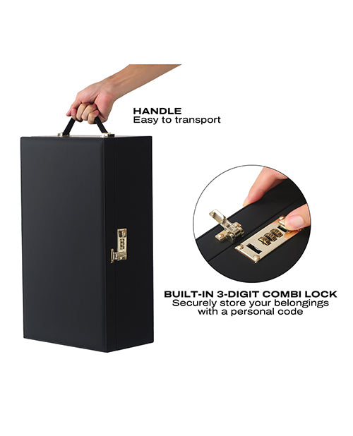 Dorcel Le Coffret Prestige Edition Built-in Combination Lock Storage Box  - Black