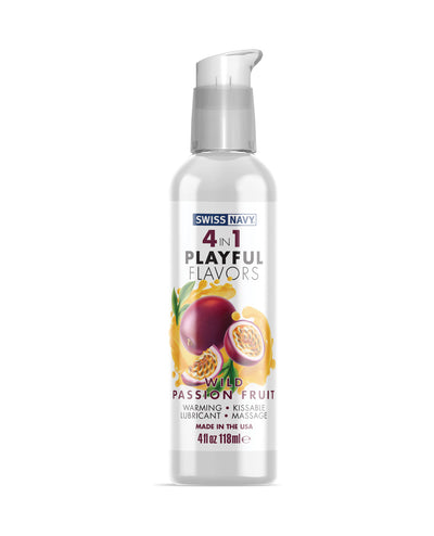 Swiss Navy 4 in 1 Playful Flavors 4 oz - Assorted Flavors