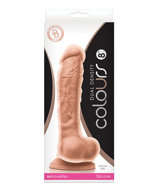 Colours Dual Density 8" Dildo - Assorted Colors